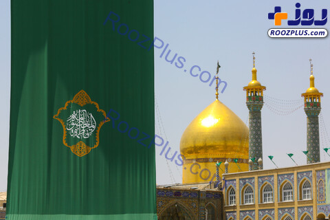 تصاویر/سبز شدن حرم حضرت فاطمه معصومه(س) در استقبال از عید غدیر
