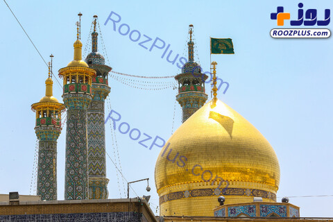 تصاویر/سبز شدن حرم حضرت فاطمه معصومه(س) در استقبال از عید غدیر