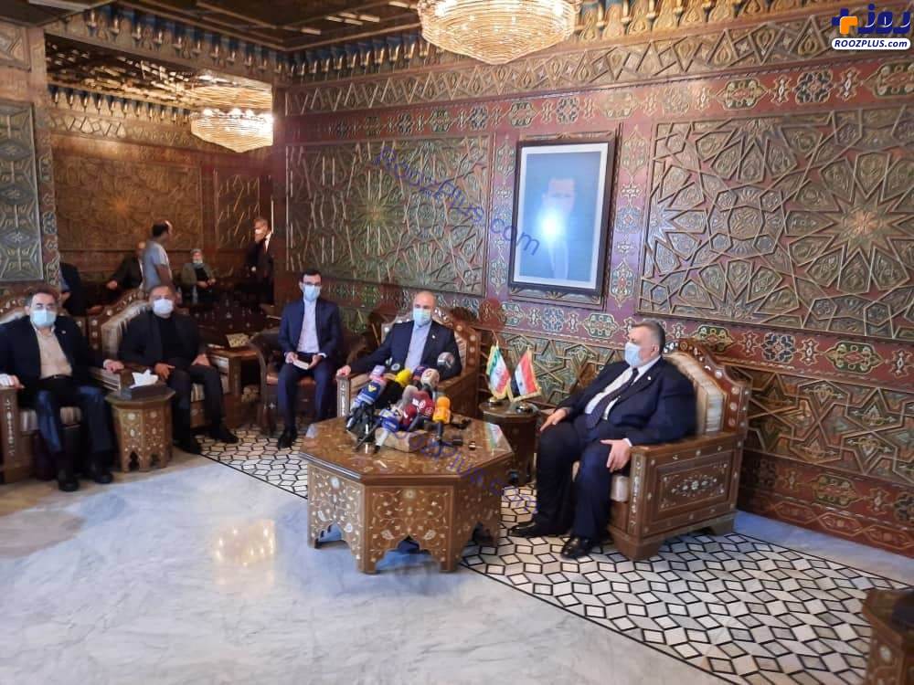 رئیس مجلس وارد دمشق شد