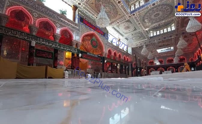 مسدود شدن حرم امام حسین(ع) +تصاویر