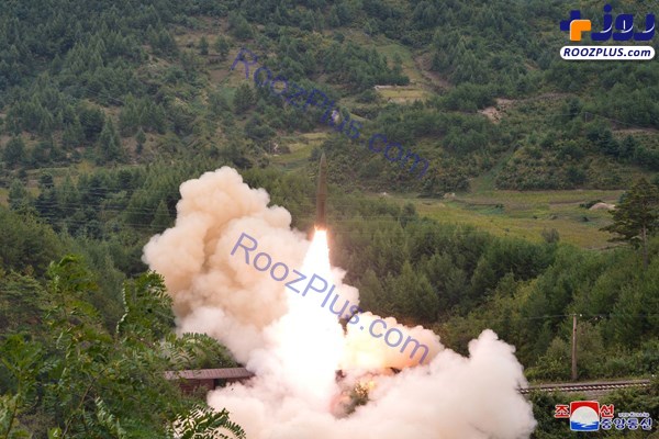 شلیک موشک‌های کره شمالی از ریل قطار