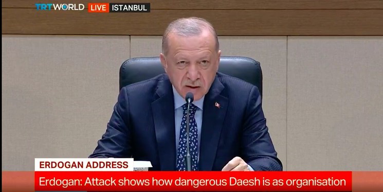 اردوغان: حوادث کابل نشان داد که داعش خطر بزرگی برای منطقه و جهان است