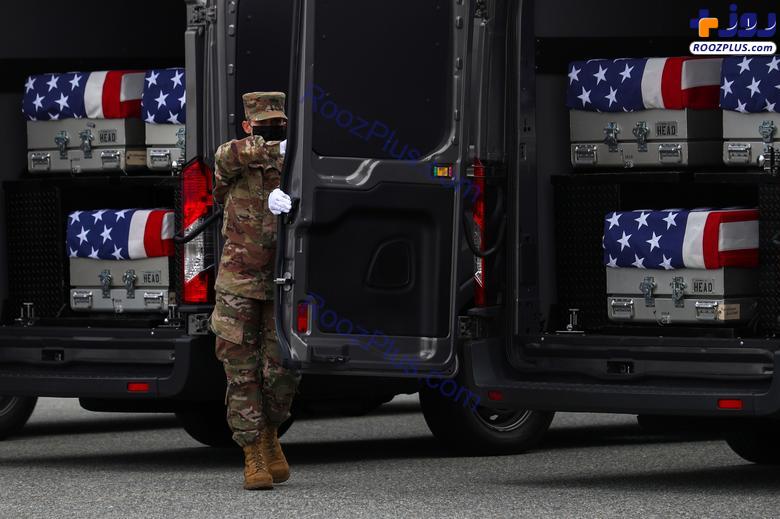 بازگشت تابوت سربازان آمریکایی از افغانستان +عکس