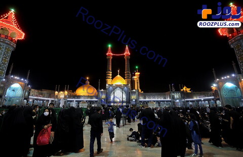 تصاویر/ حال و هوای حرم حضرت فاطمه معصومه(س) در شب شهادت امام رضا(ع)