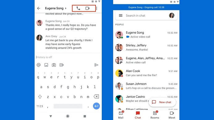 تماس صوتی و تصویری در Gmail امکان پذیر شد تماس صوتی و تصویری در Gmail امکان پذیر شد