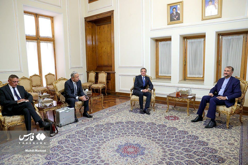 دیدار گروسی با امیرعبداللهیان