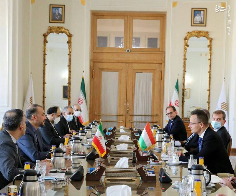 دیدار وزیر خارجه مجارستان با امیرعبداللهیان/عکس