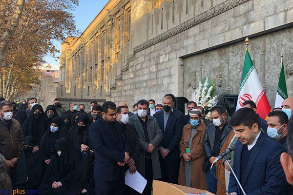 برگزاری مراسم تشییع شهید «حسن ایرلو» سفیر جمهوری اسلامی ایران در یمن