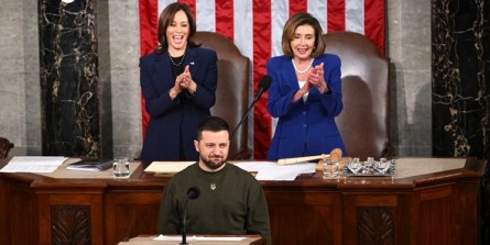 زلنسکی در کنگره آمریکا هم گنده‌گویی علیه ایران را تکرار کرد