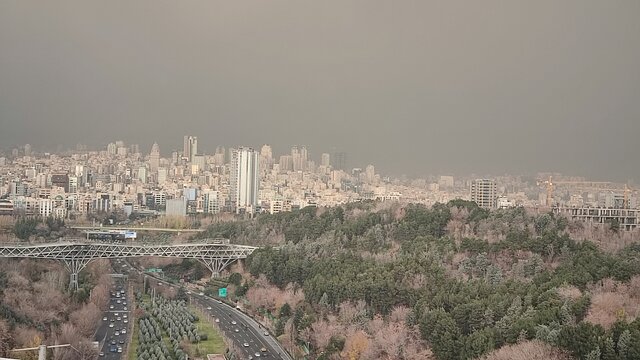 تداوم هوای غبارآلود تهران/ تجربه دمای شبانه زیر صفر در بیشتر مناطق استان