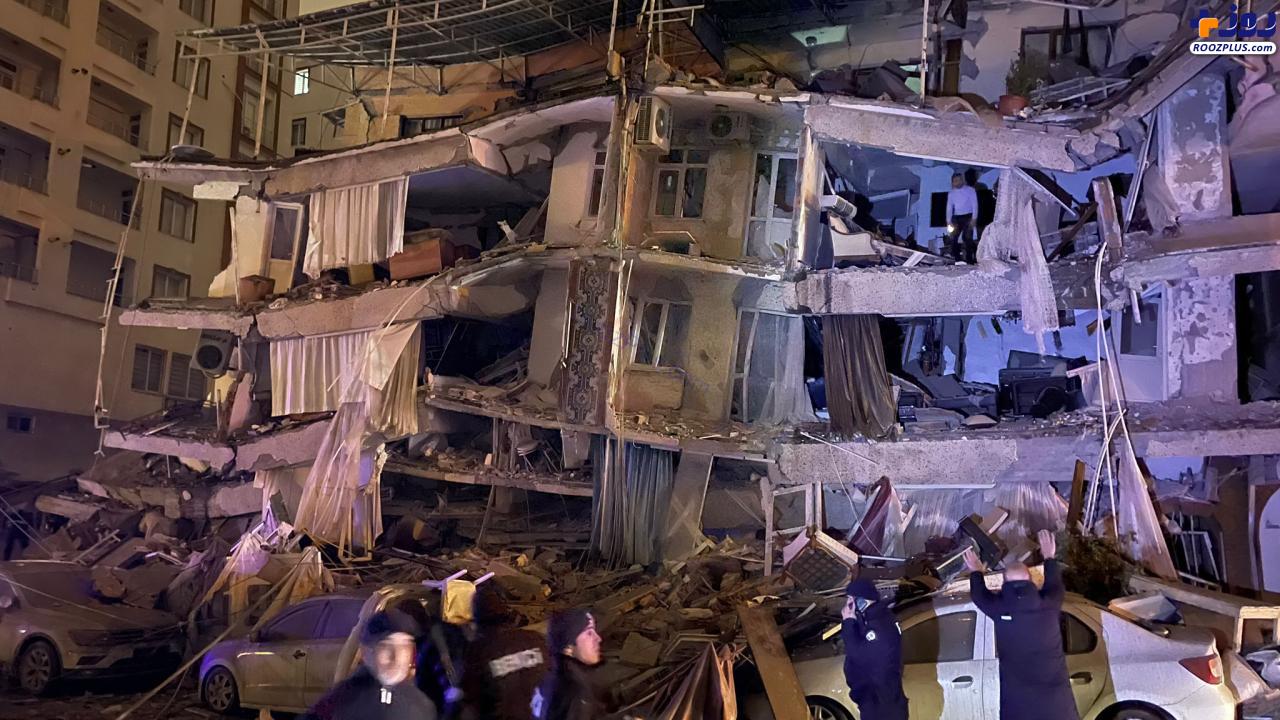 تصاویری از ساختمان های فروریخته پس از زلزله 7.9 ریشتری در ترکیه