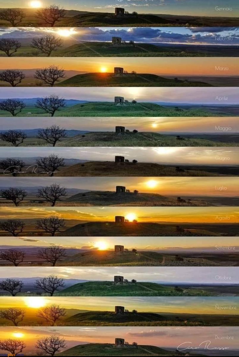 تصویری جالب از حرکت خورشید در ۴ فصل!