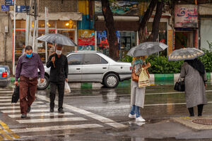 رگبار و رعد و برق در تهران