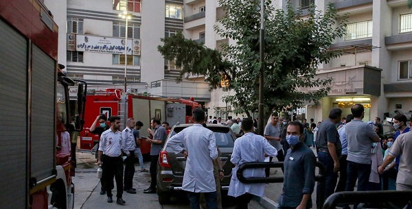 آتش‌سوزی در یک بیمارستان پایتخت