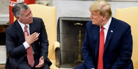 شاه اردن: با شنیدن پیشنهاد ترامپ نزدیک بود سکته کنم