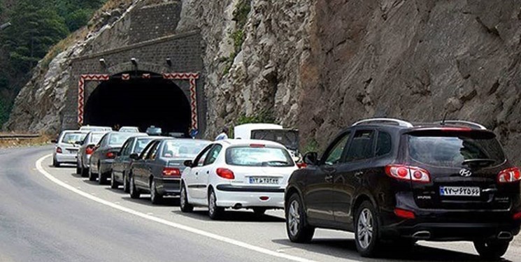ترافیک سنگین در محور کندوان