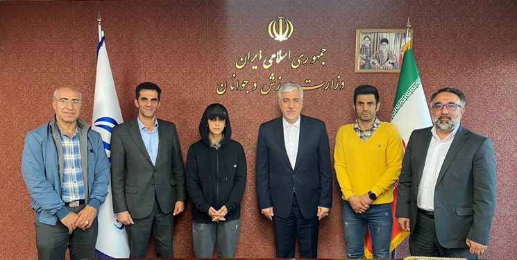 دیدار الناز رکابی با وزیر ورزش و جوانان