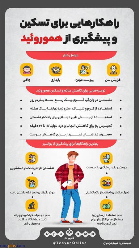 اینفوگرافیک/ راهکارهایی برای پیشگیری و تسکین از هموروئید