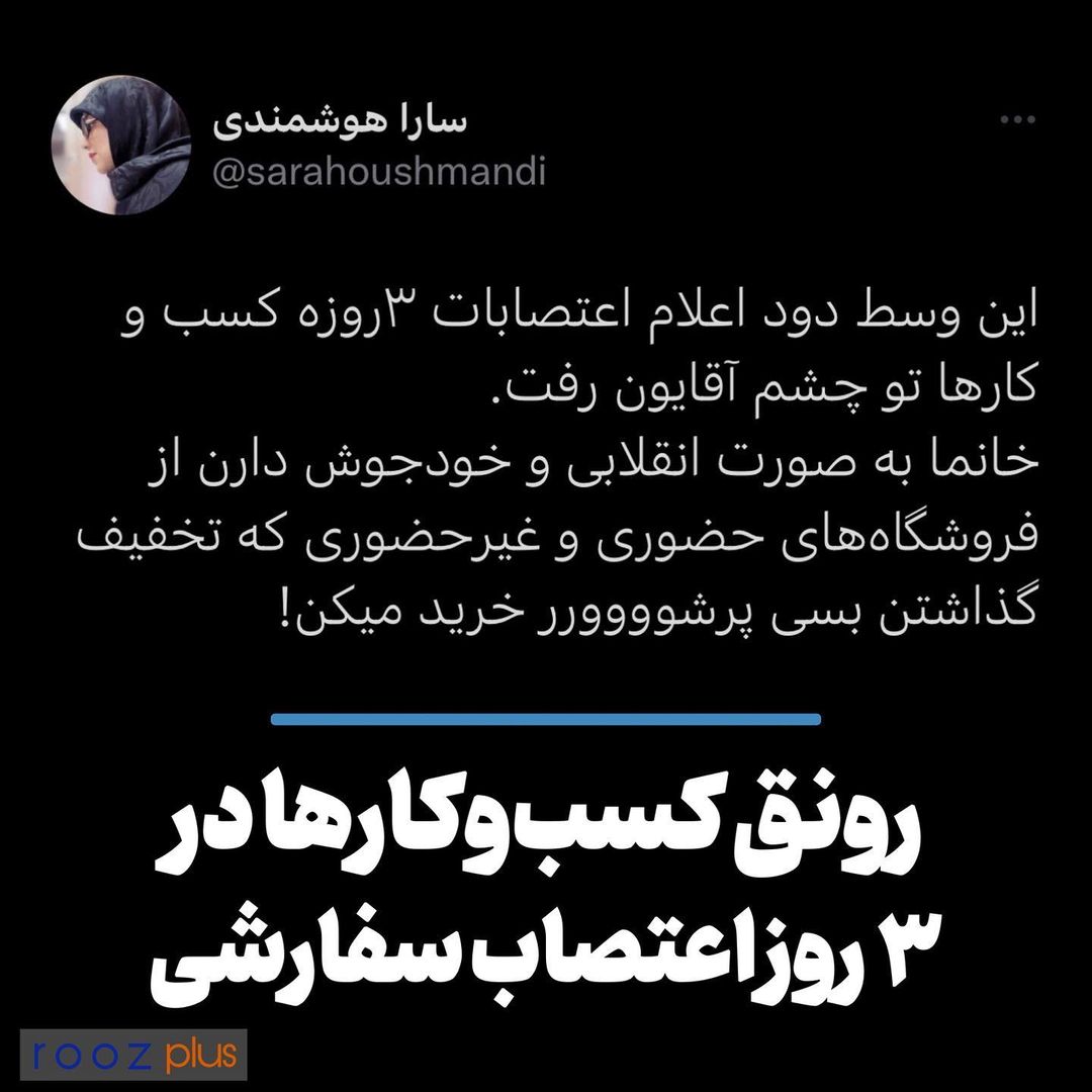 رونق کسب و کارها در ۳ روز اعتصاب سفارشی رونق کسب و کارها در ۳ روز اعتصاب سفارشی