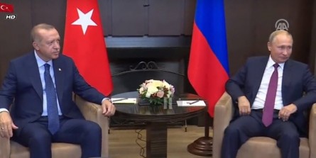 گفت‌وگوی اردوغان و پوتین درباره «طیفی از موضوعات»