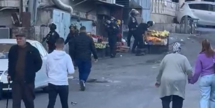 درگیری فلسطینیان و نظامیان صهیونیست در شمال قدس اشغالی