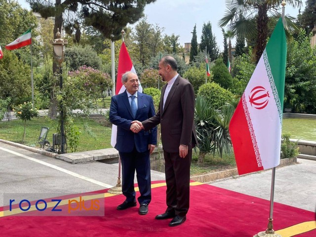 استقبال امیرعبداللهیان از وزیر امورخارجه خارجه سوریه