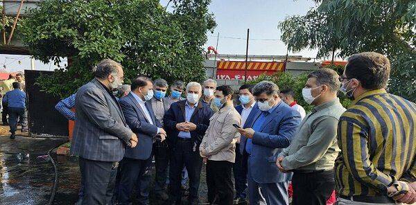 حضور استاندار گیلان در محل حادثه آتش سوزی کمپ ترک اعتیاد لنگرود /۳۲ فوتی و ۱۶ مصدوم