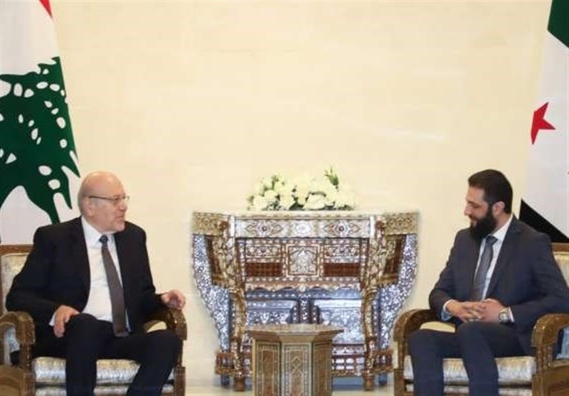 دیدار و گفت وگوی نجیب میقاتی با الجولانی در دمشق دیدار و گفت وگوی نجیب میقاتی با الجولانی در دمشق