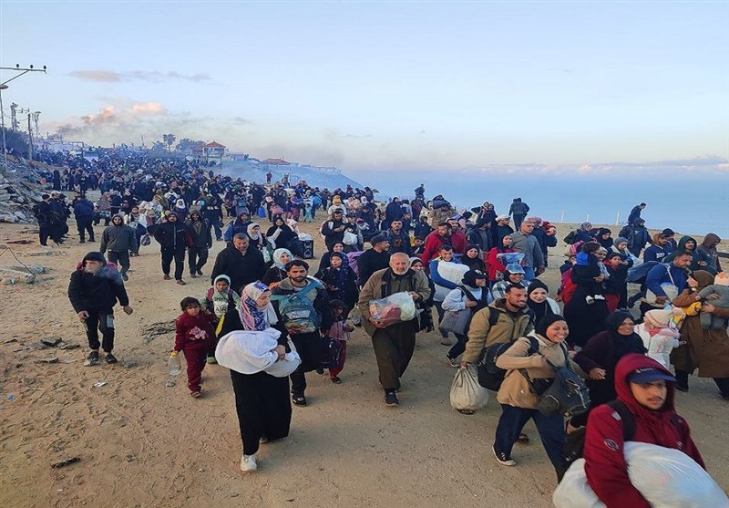 آتشبس غزه| آغاز بازگشت آوارگان فلسطینی به شمال نوار غزه آتشبس غزه| آغاز بازگشت آوارگان فلسطینی به شمال نوار غزه