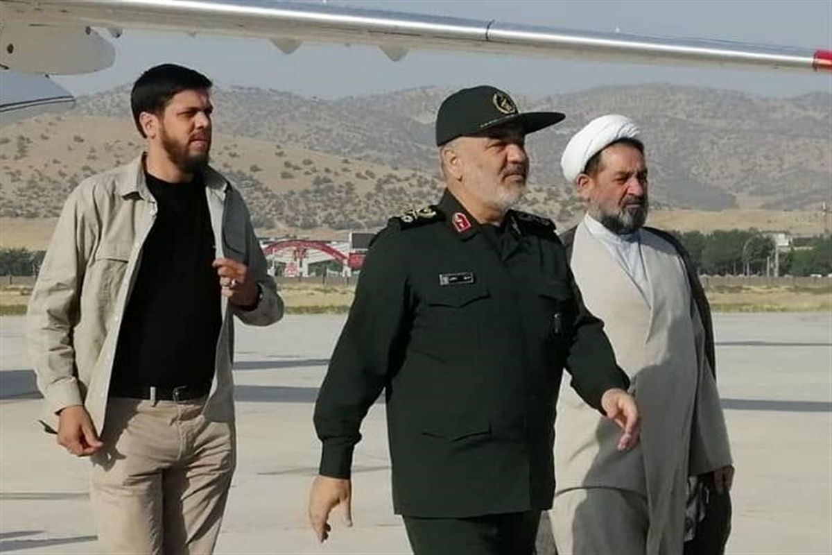 فرمانده کل سپاه به محل سانحه بالگرد رئیس جمهور رفت