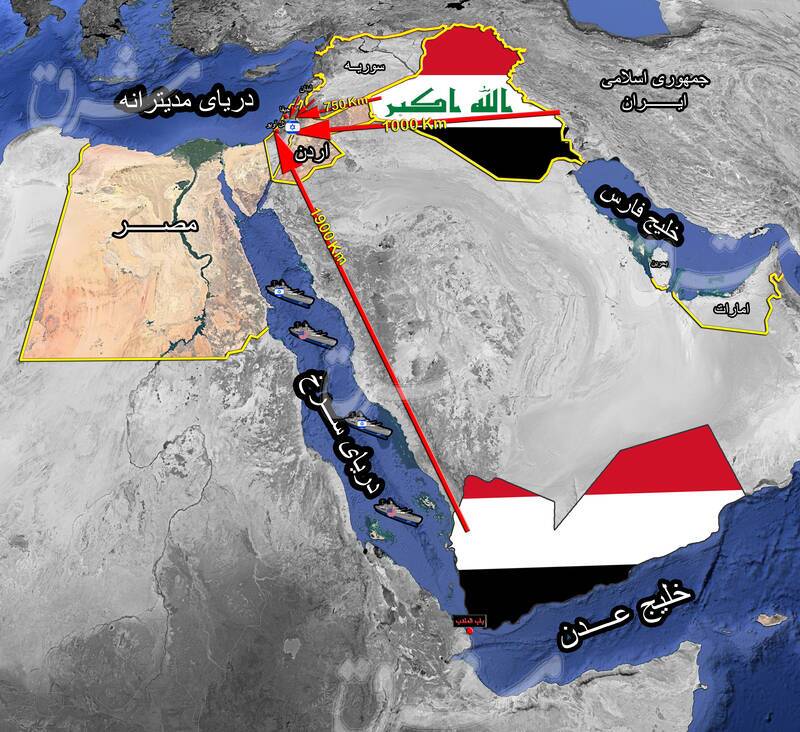 جزئیات پاسخ متفاوت جبهه مقاومت به آمریکایی‌ها و صهیونیست‌ها / فاصله مبداءهای عملیاتی با اهداف نظامی و اقتصادی تل آویو و حیفا چند کیلومتر است؟ + نقشه میدانی