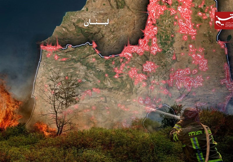 ضربه سوزان حزبالله به اسرائیل با آتش سوزی در ۸۰۰ نقطه ضربه سوزان حزبالله به اسرائیل با آتش سوزی در ۸۰۰ نقطه