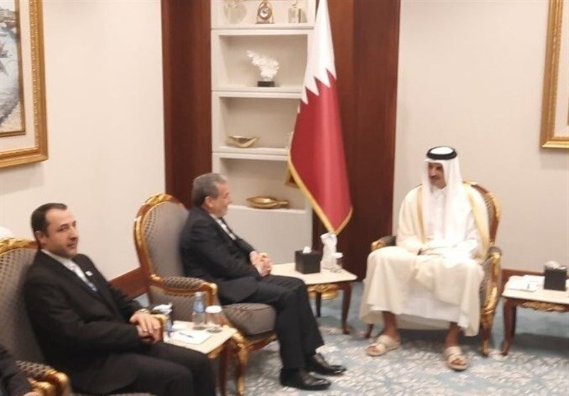 دیدار عراقچی با امیر قطر