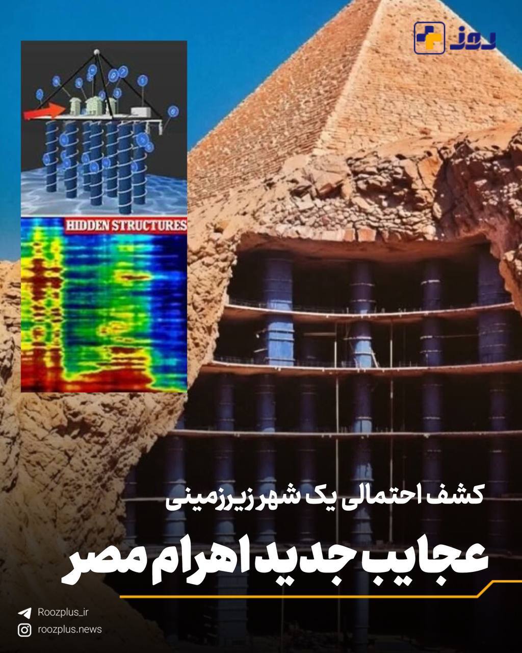 کشف احتمالی یک شهر زیرزمینی/ عجایب جدید اهرام مصر کشف احتمالی یک شهر زیرزمینی/ عجایب جدید اهرام مصر