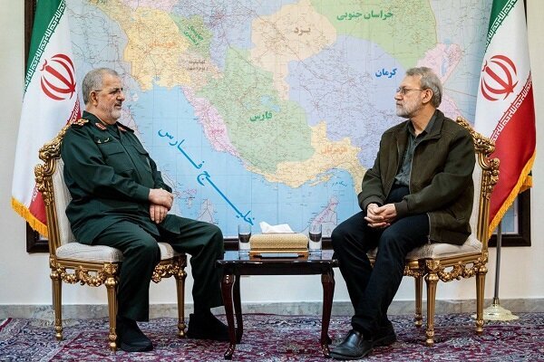 دیدار لاریجانی با سرلشکر پاکپور