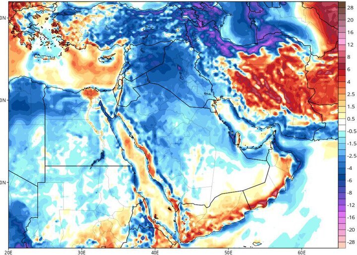 آغاز رگبار و کاهش دما در ۹ استان از روز پنجشنبه آغاز رگبار و کاهش دما در ۹ استان از روز پنجشنبه