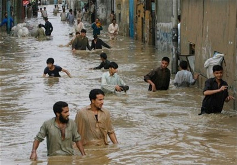 سیل در پاکستان ۴۵ قربانی گرفت سیل در پاکستان ۴۵ قربانی گرفت