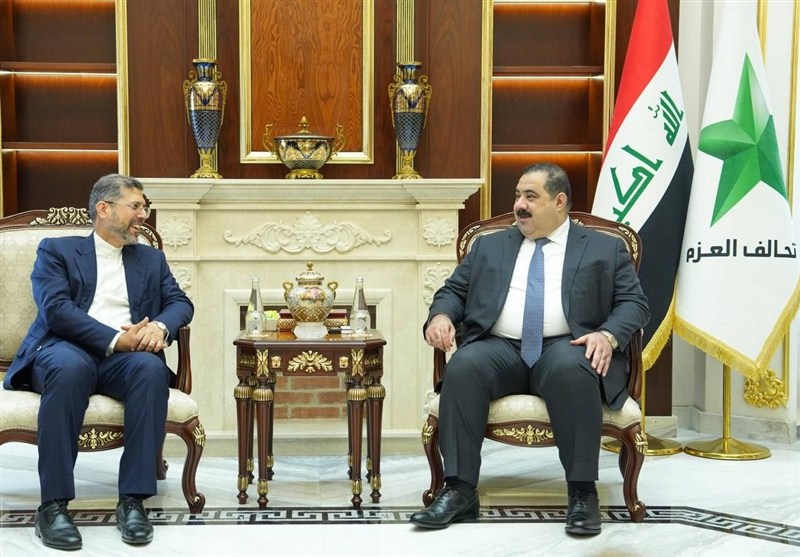 دیدار معاون عراقچی با رئیس ائتلاف العزم عراق دیدار معاون عراقچی با رئیس ائتلاف العزم عراق