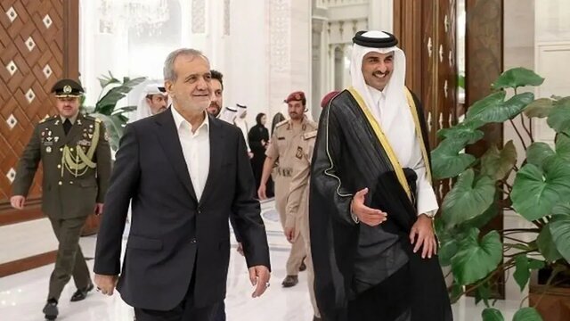 پزشکیان با امیر قطر دیدار کرد پزشکیان با امیر قطر دیدار کرد