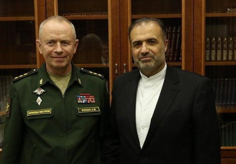 گفتگوی معاون وزیر دفاع روسیه و سفیر ایران پیرامون همکاریهای دو کشور گفتگوی معاون وزیر دفاع روسیه و سفیر ایران پیرامون همکاریهای دو کشور