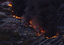 آتش‌سوزی گسترده در پی سقوط هواپیمای باری در آمریکا