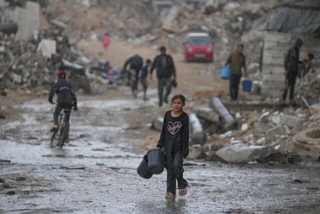 اوضاع فاجعهبار مردم فلسطین در سرمای غزه اوضاع فاجعهبار مردم فلسطین در سرمای غزه
