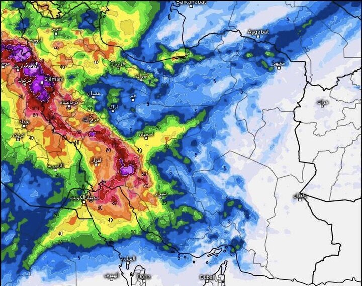 فعالیت سامانه بارشی جدید از امروز/هشدار بارش برف و باران در ۲۰ استان فعالیت سامانه بارشی جدید از امروز/هشدار بارش برف و باران در ۲۰ استان