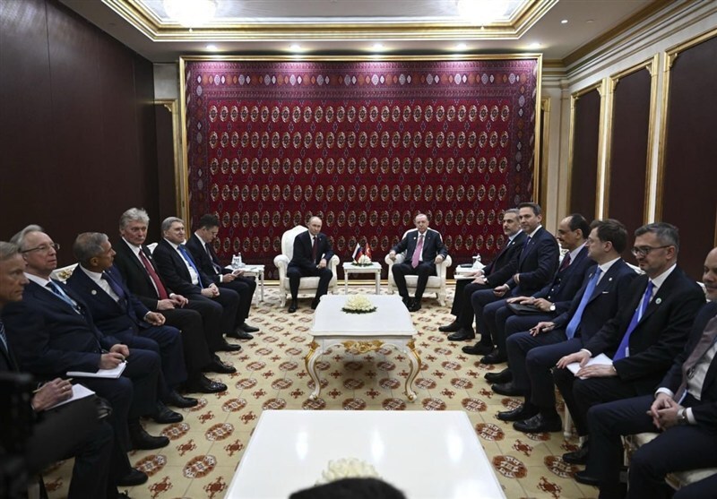 دیدار پوتین و اردوغان در ترکمنستان و گفتگو درباره جنگ اوکراین دیدار پوتین و اردوغان در ترکمنستان و گفتگو درباره جنگ اوکراین