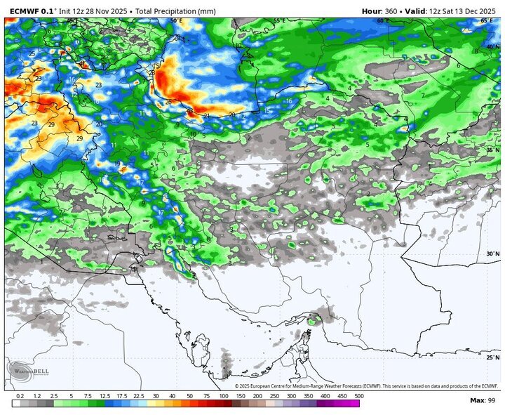بارش‌های جدید برف و باران در راه است/ آلودگی شدید تا سه‌شنبه در پایتخت