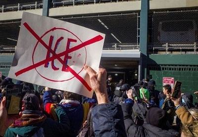 دستگیری معترضان به سیاست‌های ضد مهاجرتی ترامپ در نیویورک