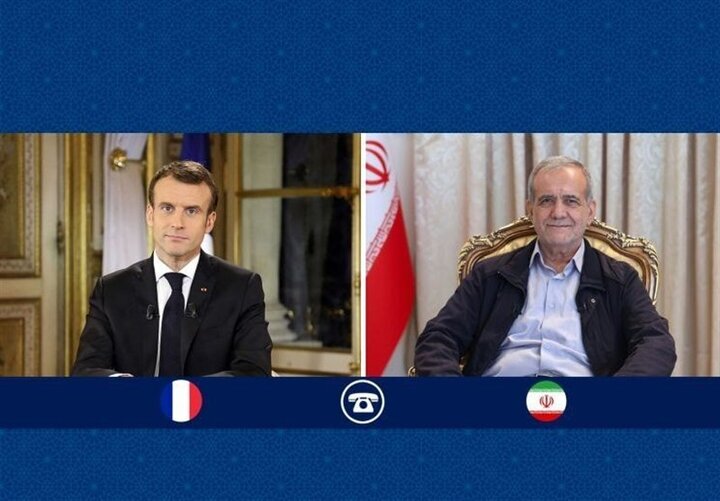 گفت‌وگوی تلفنی ماکرون و پزشکیان درباره تنگه هرمز/