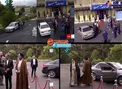 خودروهای مورد استفاده کاندیداها برای ورود به ساختمان مناظره +تصاویر