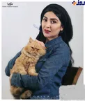 حیوان خانگی زیبای خانم بازیگر در آغوشش+عکس