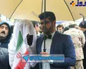 حضور عروس و داماد در راهپیمایی 22 بهمن  + عکس